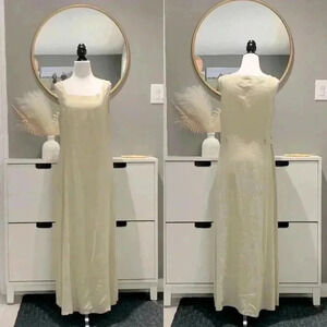 Vintage S.C. & CO. Women’s Maxi dress size 12 in pale  yellow made in Canada